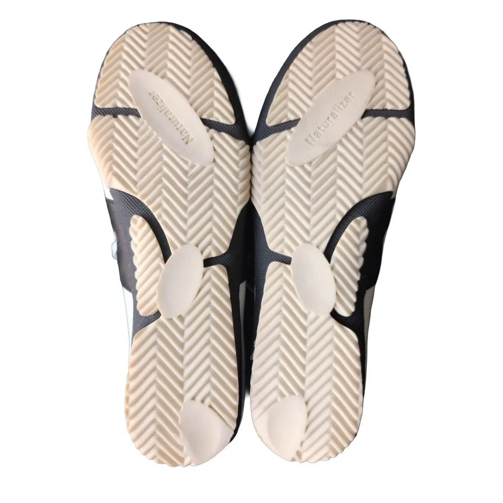 Naturalizer Women's White And Black Lace Up Comfort Sneaker Shoe 8 N - Picture 5 of 7